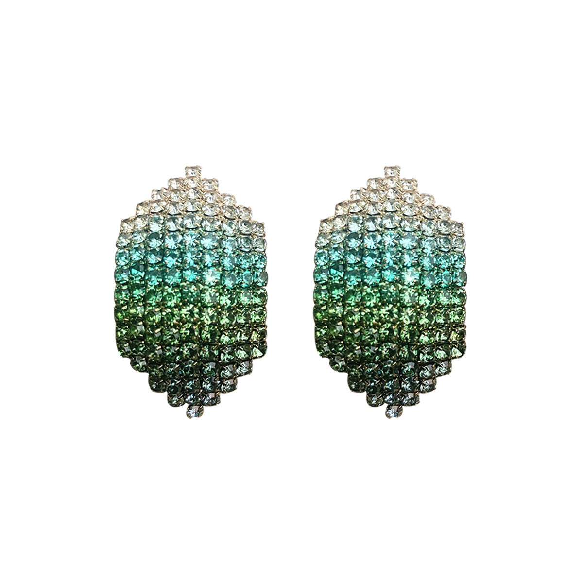 Wholesale Colorful Water Diamond Long Claw Chain Tassel Alloy Earrings
